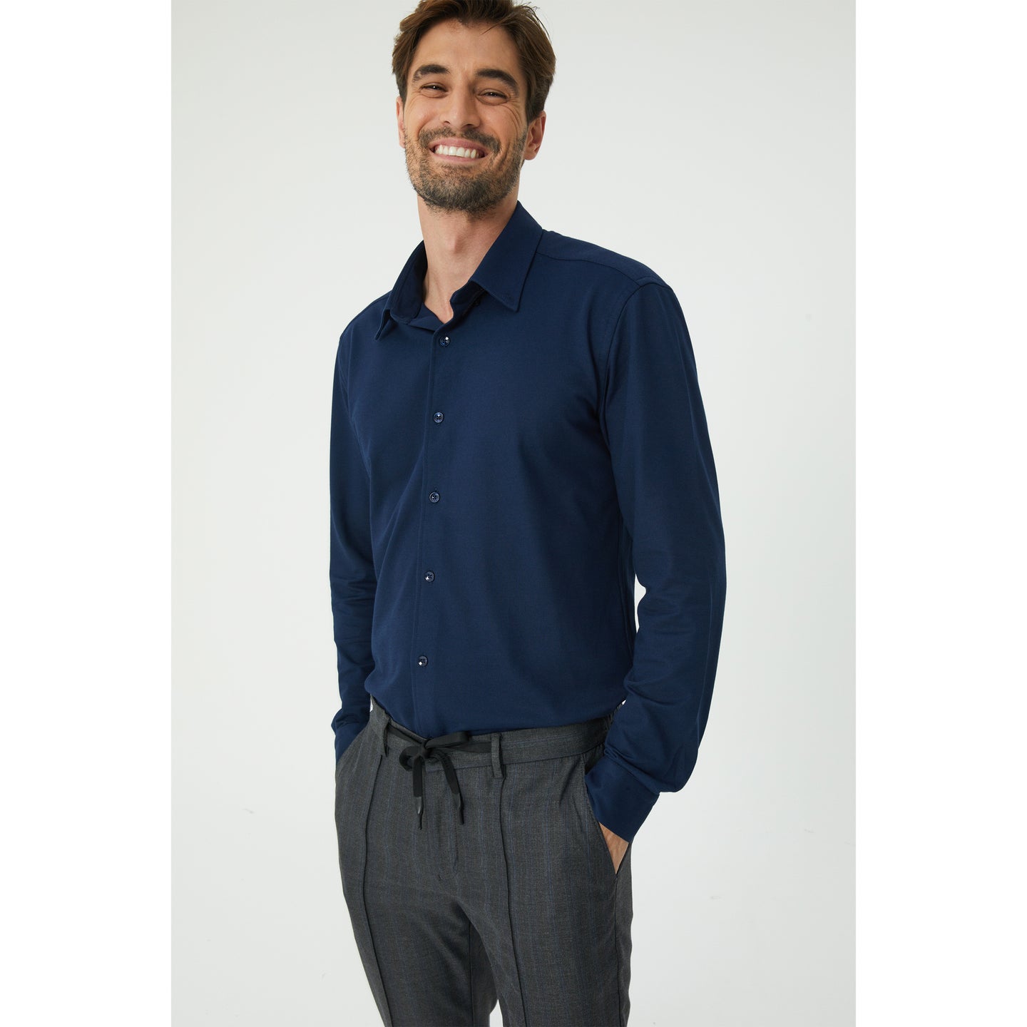 Grey Drawstring Trousers